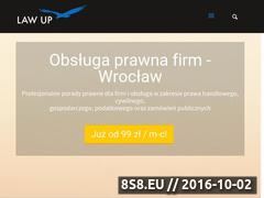 Miniaturka law-up.pl (Obsługa prawna firmy i windykacja należności)
