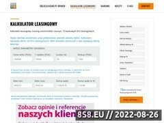 Miniaturka leasing-kalkulator.pl (Leasing - kalkulator samochodów i maszyn)