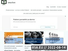 Miniaturka lekcja-zycia.eu (Blog z treściami ogólnorozwojowymi i edukacyjnymi)