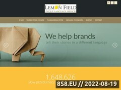 Miniaturka lemon-field.com (Lemon-field - biuro tłumaczeń w Warszawie)