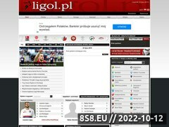Zrzut strony Ligol.pl - najlepsza strona o piłce nożnej z futbolowymi statystykami