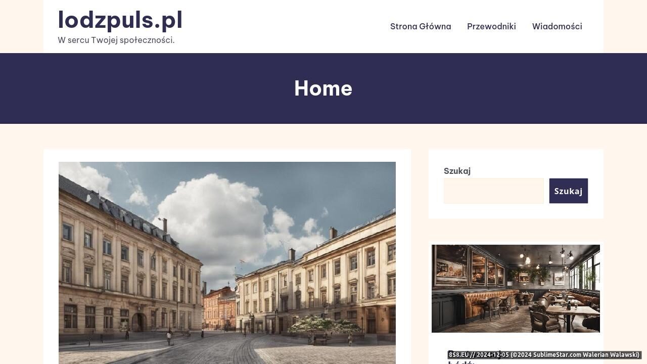 Portal lokalny miasta Łódź (strona lodzpuls.pl - Lodzpuls.pl)