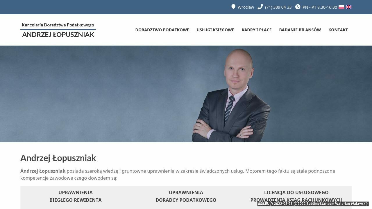 Doradztwo podatkowe (strona www.lopuszniak.pl - Lopuszniak.pl)
