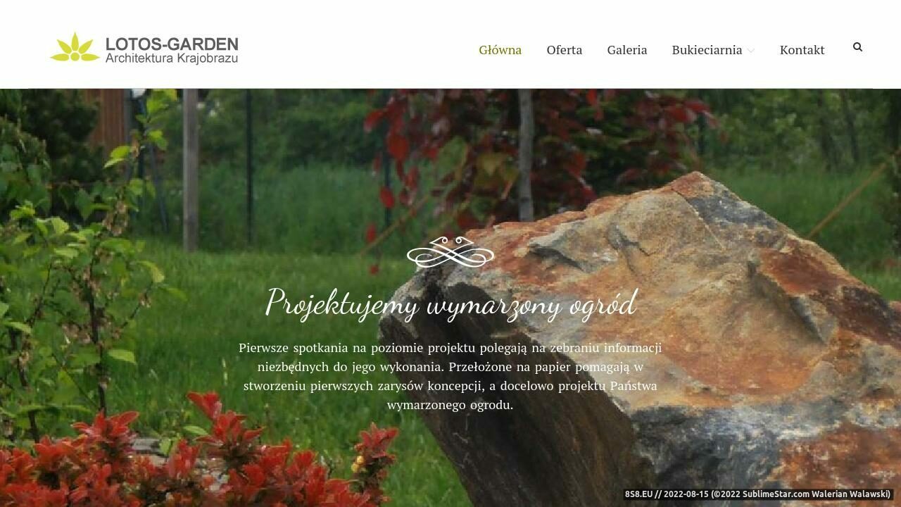 Zrzut ekranu Projektowanie i realizacja zieleni