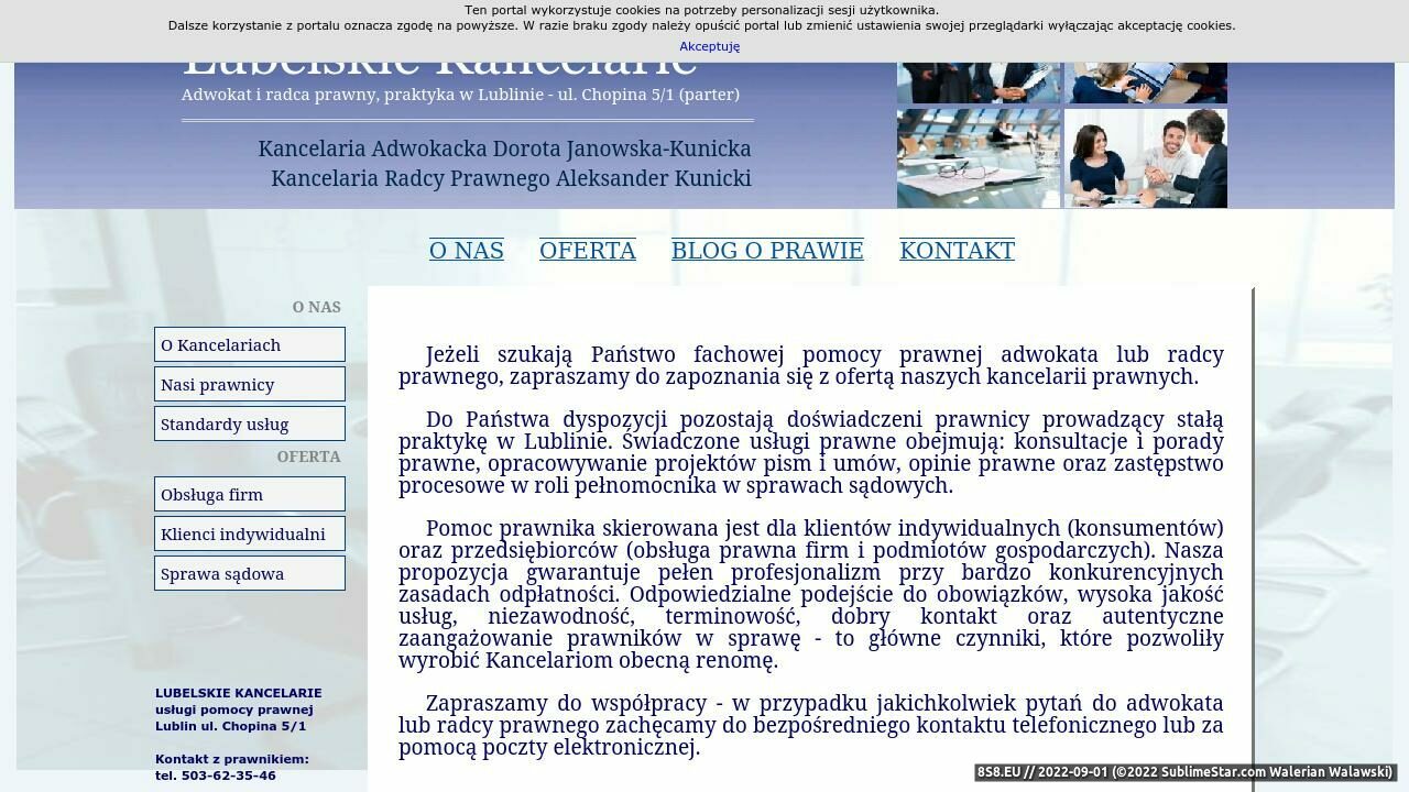Lubelskie Kancelarie - Adwokat i radca prawny (strona www.lubelskiekancelarie.pl - Lubelskiekancelarie.pl)