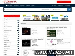 Zrzut strony Luxme.pl - katalog stron internetowych