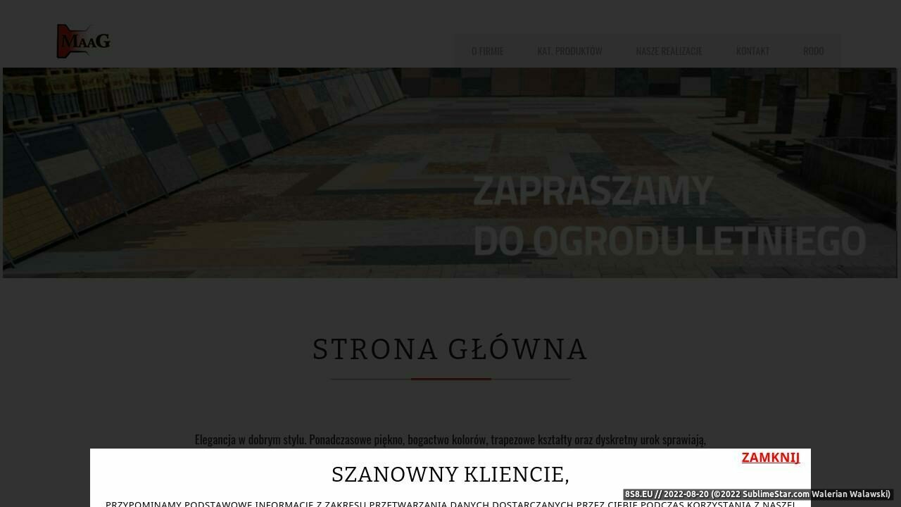 Zrzut ekranu Usługi brukarskie i kostka brukowa Radomsko