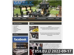 Miniaturka strony MADEX Kamieniarstwo Kamie Pomorski Nagrobki winoujcie Koobrzeg