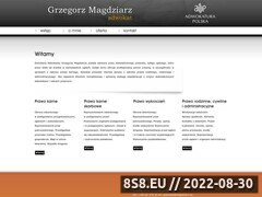 Miniaturka strony Adw. Grzegorz Magdziarz / sprawy karne