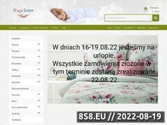 Miniaturka magiasnow.waw.pl (Pościel satynowa, prześcieradła, kołdry oraz narzuty)