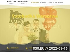 Miniaturka www.magiczne-zwierciadlo.pl (Wynajem fotobudki na wesele i imprezy)
