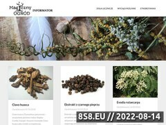 Zrzut strony Informacje o ziołach i naturalnych suplementach