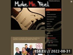 Miniaturka makemefeel.pl (<strong>zespół muzyczny</strong> na wesele mazowieckie Make Me Feel)