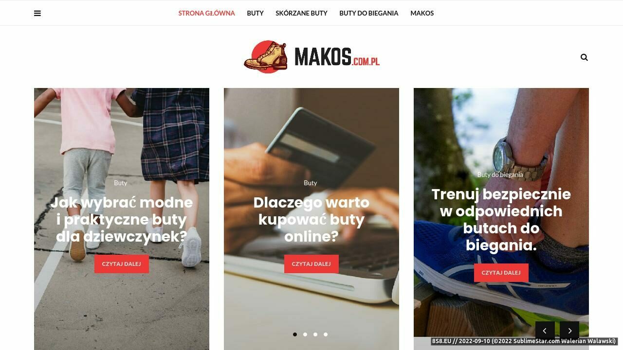 Produkcja obuwia (strona www.makos.com.pl - Makos.com.pl)