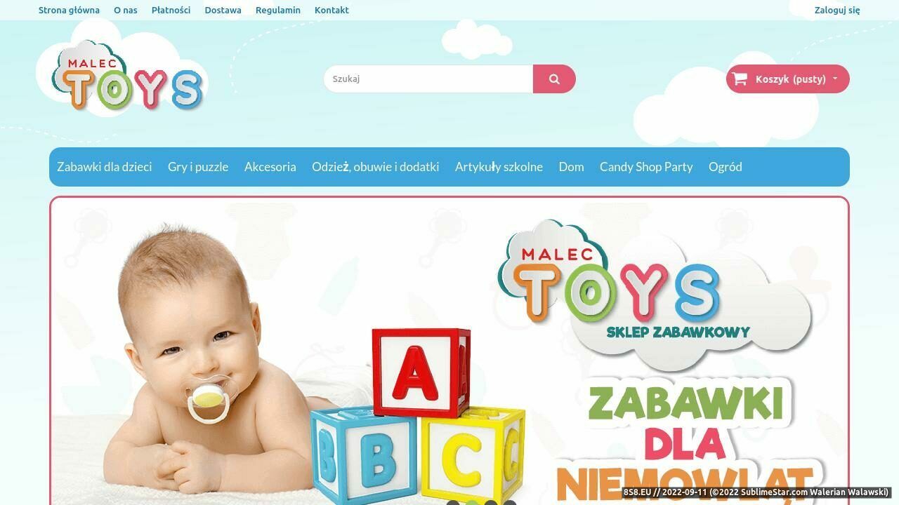 Zrzut ekranu Zabawki dla dzieci