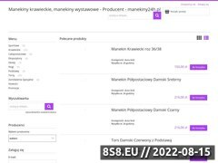 Miniaturka strony Manekiny24h.pl - manekiny postaciowe