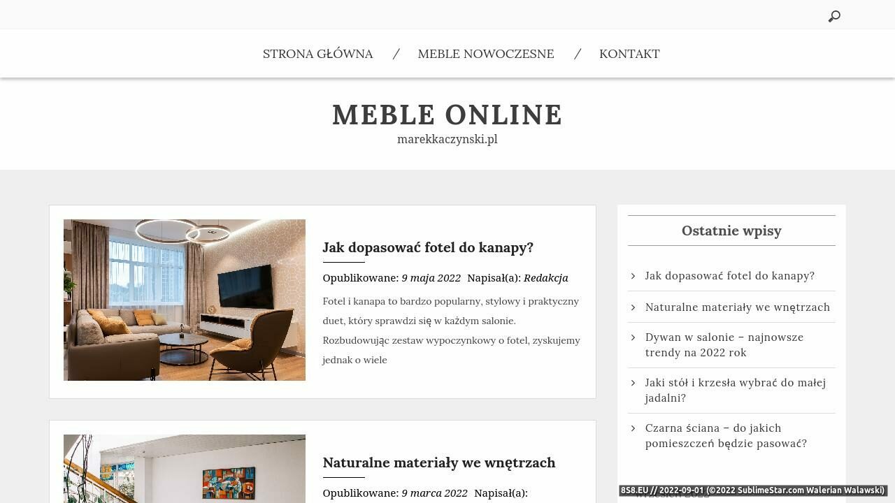 Meble kuchenne, szafki (strona www.marekkaczynski.pl - Marekkaczynski.pl)