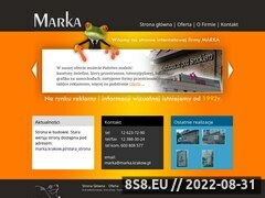 Zrzut strony Marka - Reklamy Kraków