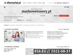 Miniaturka domeny www.markowetonery.pl