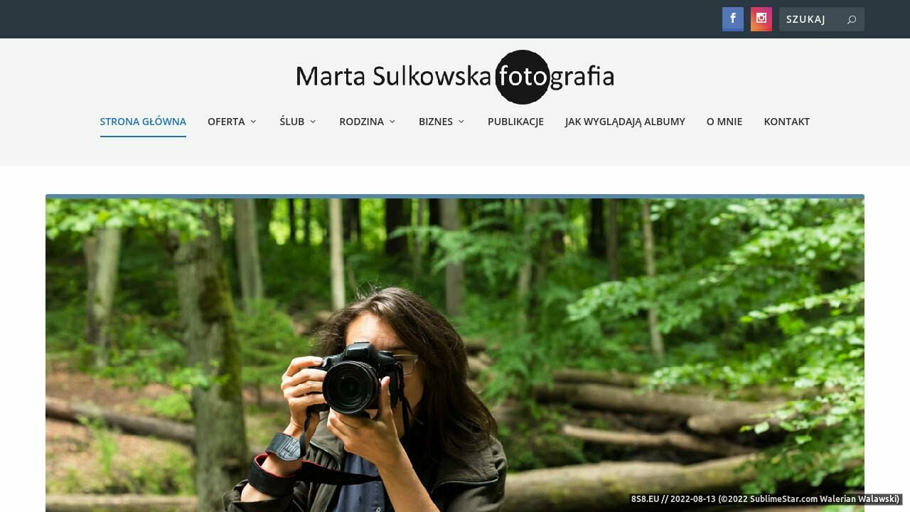 Fotografie i zdjęcia ślubne, rodzinne, biznesowe (strona martasulkowska.pl - Fotografia Ślubna)