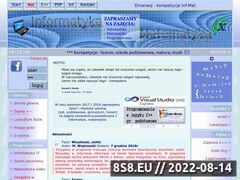 Miniaturka strony Korepetycje z matematyki i informatyki