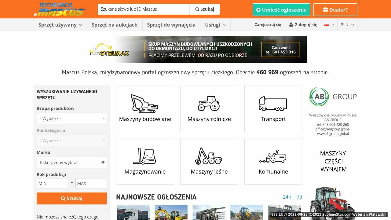 Używane maszyny rolnicze - wózki widłowe  (strona www.mascus.pl - Mascus.pl)