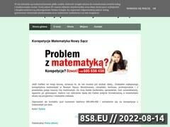 Miniaturka domeny matematyka-korepetycje-nowysacz.blogspot.com