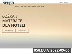 Zrzut strony Materace i łóżka hotelowe - SENPO