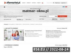 Miniaturka domeny www.matmar-okna.pl