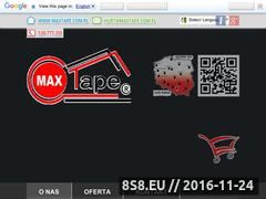 Miniaturka domeny maxtape.com.pl