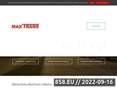 Miniaturka www.maxtrans.com.pl (Transport i spedycja towarów i wynajem aut)