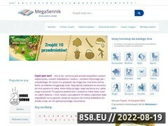 Miniaturka megasennik.pl (Największy darmowy sennik w sieci internetowej - Megasennik)
