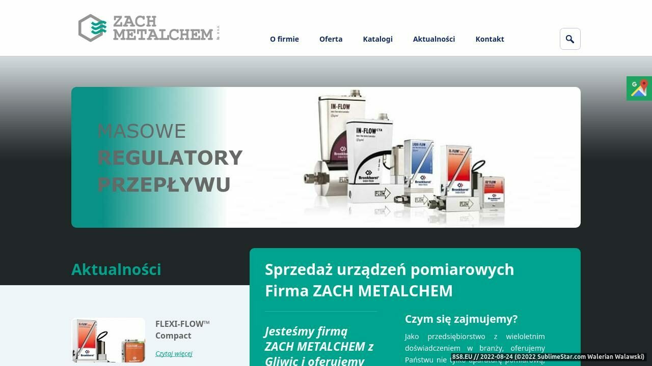 Zrzut ekranu Metalchem - sygnalizatory