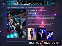 Miniaturka www.michael-jackson.pl (Show taneczne sobowtóra <strong>michael</strong>a Jacksona)