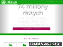 Miniaturka strony Midaslex.pl - odszkodowania