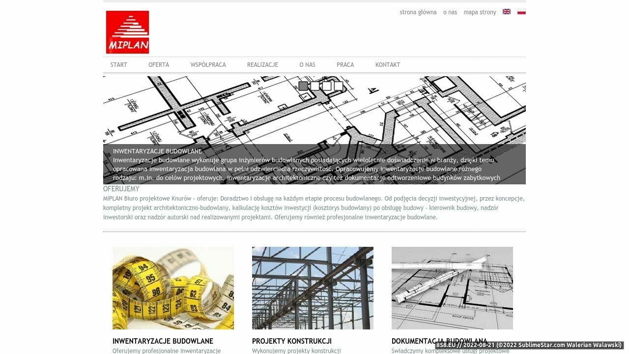 Projektowanie konstrukcji budowlanych - biuro projektowe Knurów (strona miplan.pl - Miplan.pl)