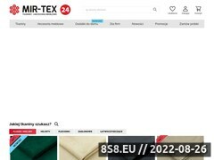 Miniaturka www.mir-tex24.pl (Sklep internetowy z tkaninami)