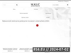 Zrzut strony Rkawiczki skrzane polskiej produkcji