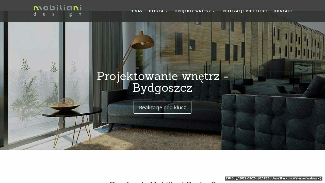 Projektowanie oraz aranżacja wnętrz - Bydgoszcz (strona mobilianidesign.pl - Mobiliani Design)