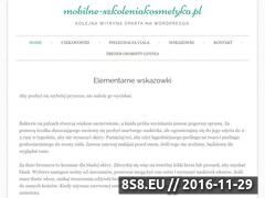 Zrzut strony Mobilne-szkoleniakosmetyka.pl - kosmetyka