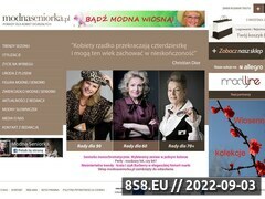 Zrzut strony Modnaseniorka.pl - wybrana moda dla wybranych kobiet!