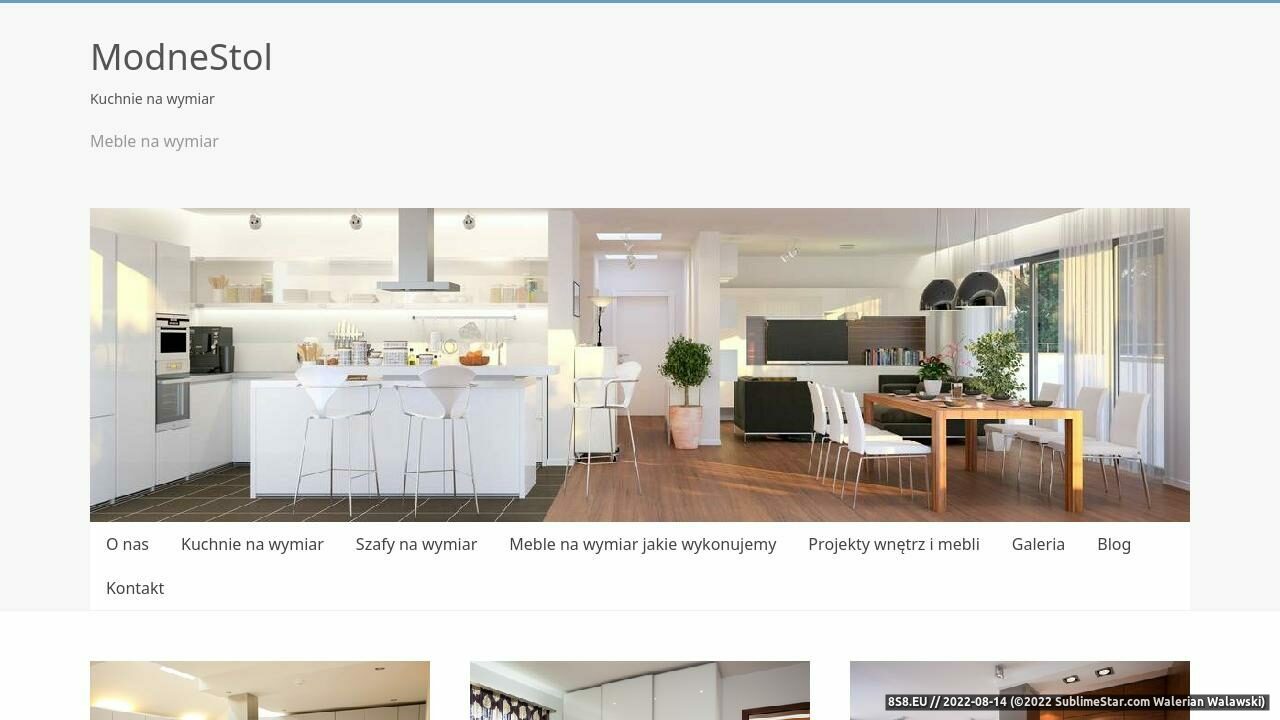 Zrzut ekranu Meble na wymiar,kuchnie na wymiar, szafy i schody drewniane
