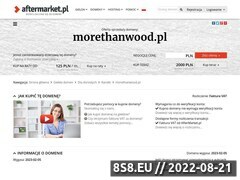 Miniaturka domeny morethanwood.pl
