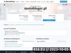Miniaturka domeny www.motobloger.pl