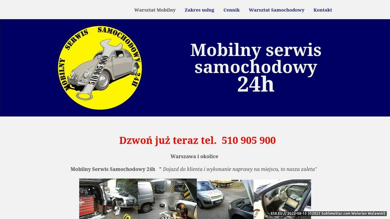 Mobilony Serwis Samochodowy 24h (strona mss24.pl - Mss24.pl)