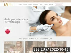 Zrzut strony Klinika medycyny estetycznej i kosmetologii Kraków