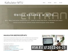 Zrzut strony OC kalkulator MTU