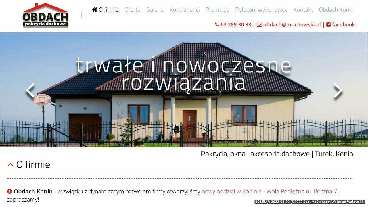 Pokrycia dachowe - dachówki, blachodachówki, rynny (strona www.muchowski.pl - Muchowski.pl)