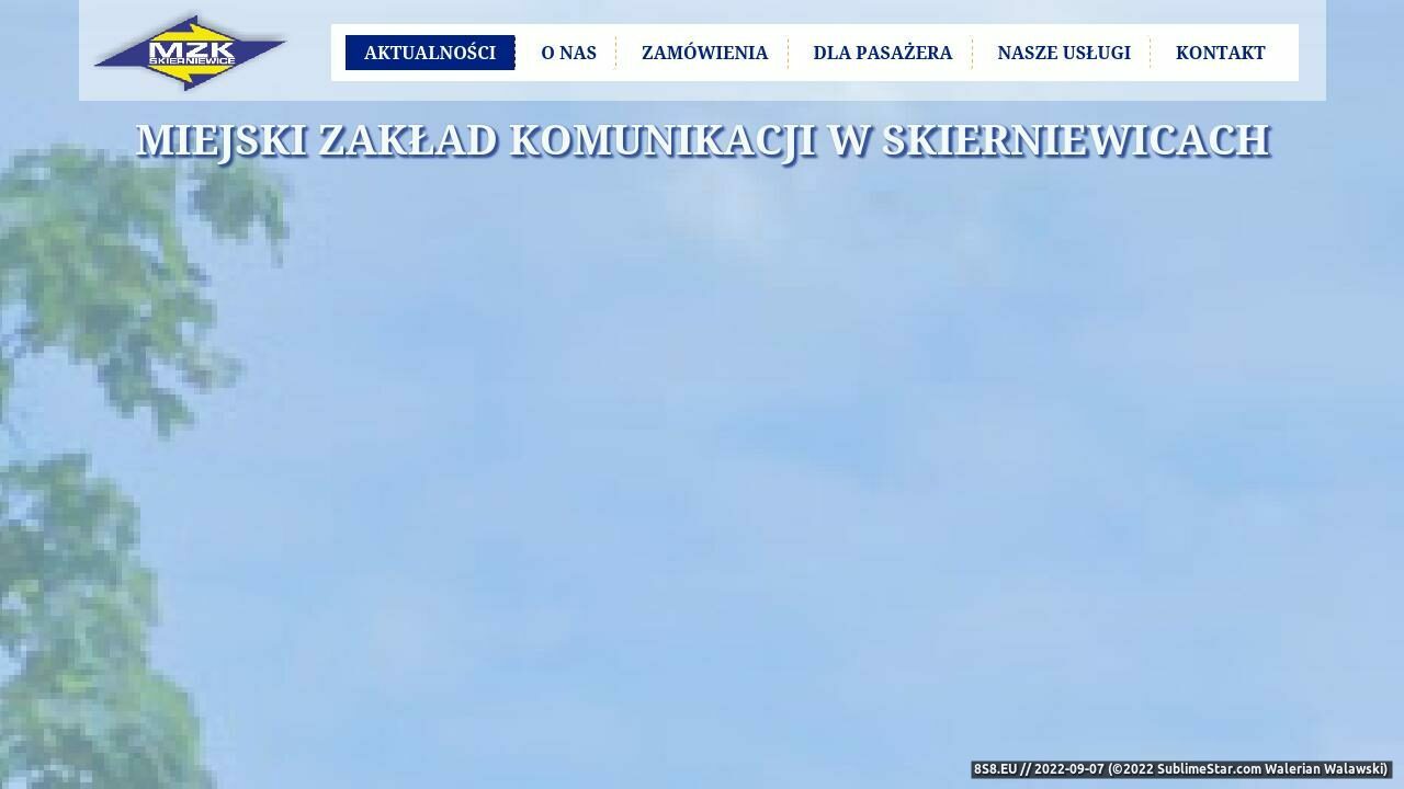 Zrzut ekranu Opony - MZK Skierniewice