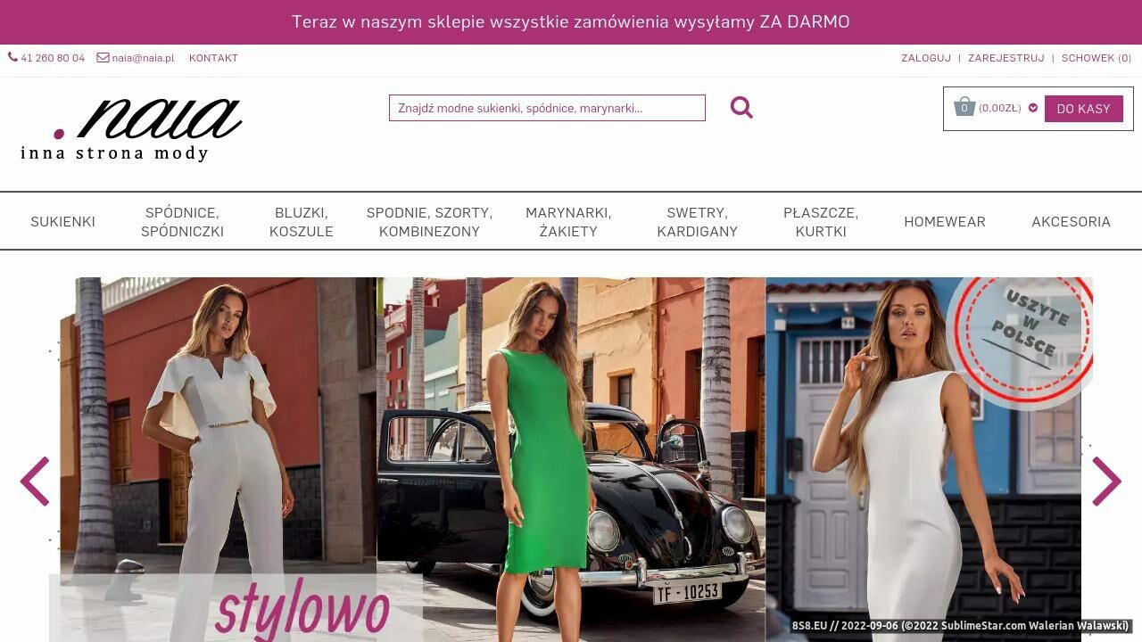 Zrzut ekranu Naia - inna strona mody